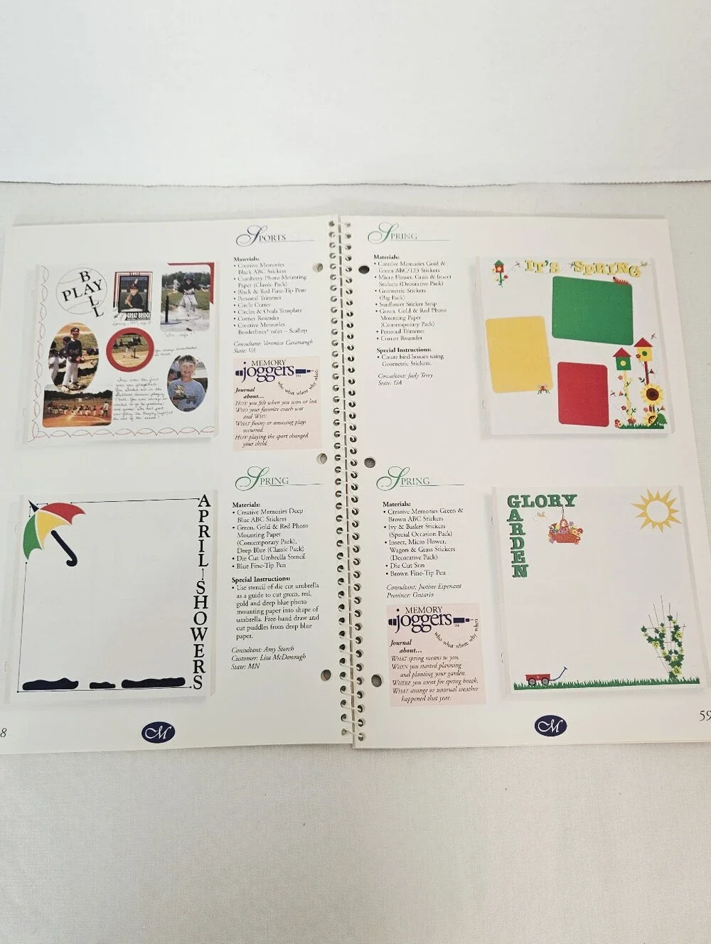 Creative Memories Scrapbook Page Design & Layout Ideas Volume V Book 1999